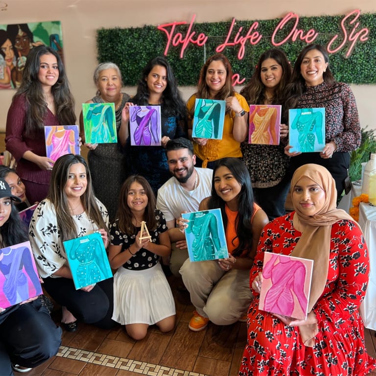 First Ever Paint & Sip At PYO Chai Was A Blast!